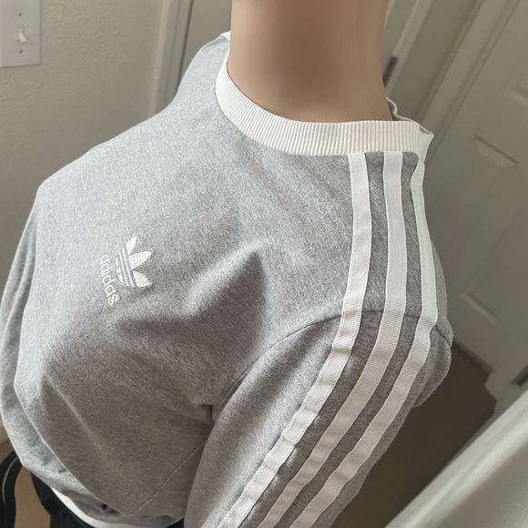 Adidas Originals Long Sleeve 3 Stripes Crew Neck - Picture 8 of 10